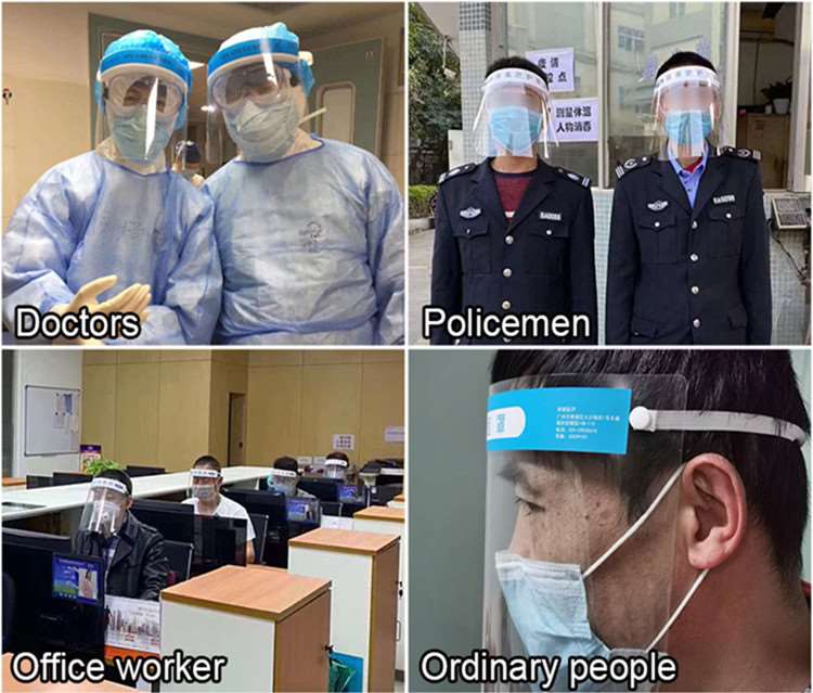 máscara de proteção facial