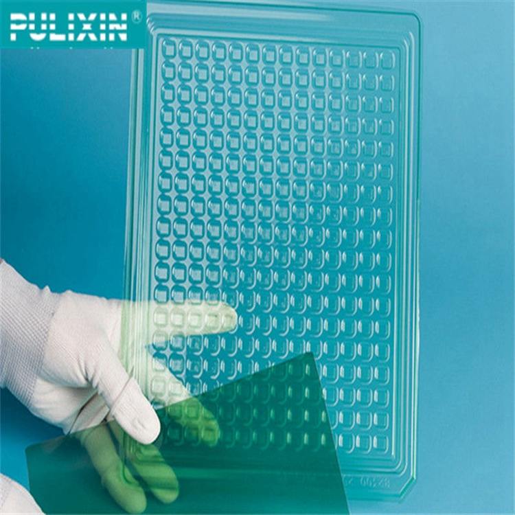 Anti-static plastic sheet for blister tray