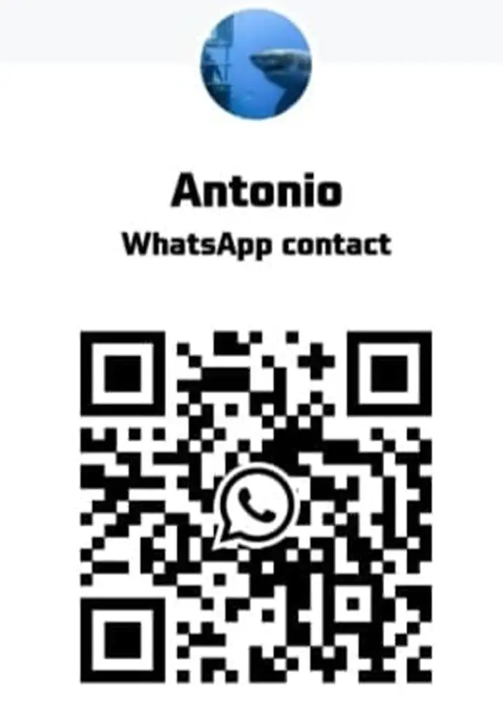 antonio's whatsapp QR code