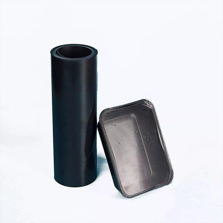  Оптовая торговля на заказ черное покрытие HIPS пластиковый лист рулон-0