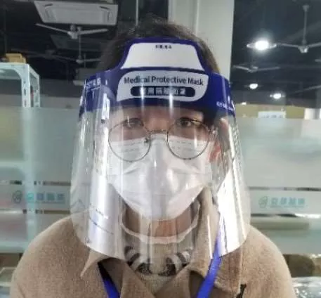  PET Anti-embaciamento Máscara de proteção facial completa Máscara de proteção da viseira-0