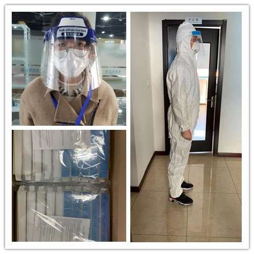 Защитная маска для лица из полиэтилена с противотуманным покрытием