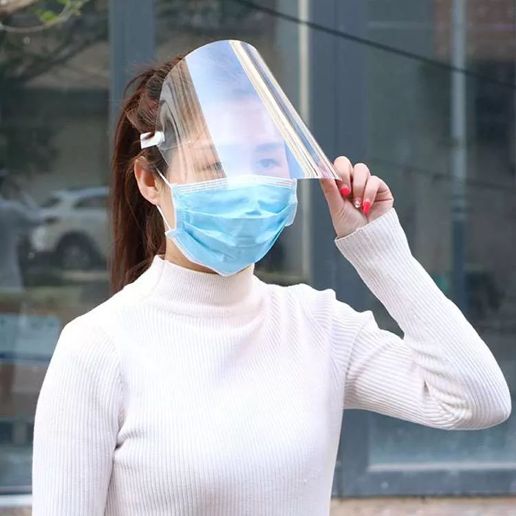  Rolo de plástico PET de polietileno para proteção facial descartável-1
