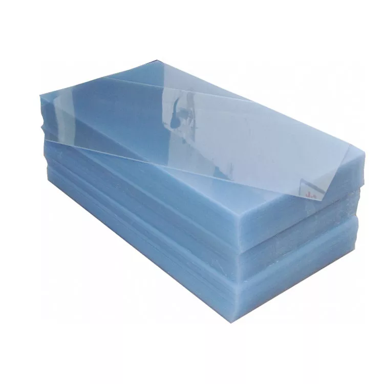 Folha de Plástico PET Azul Transparente - Folha de Plástico PET Transparente-3
