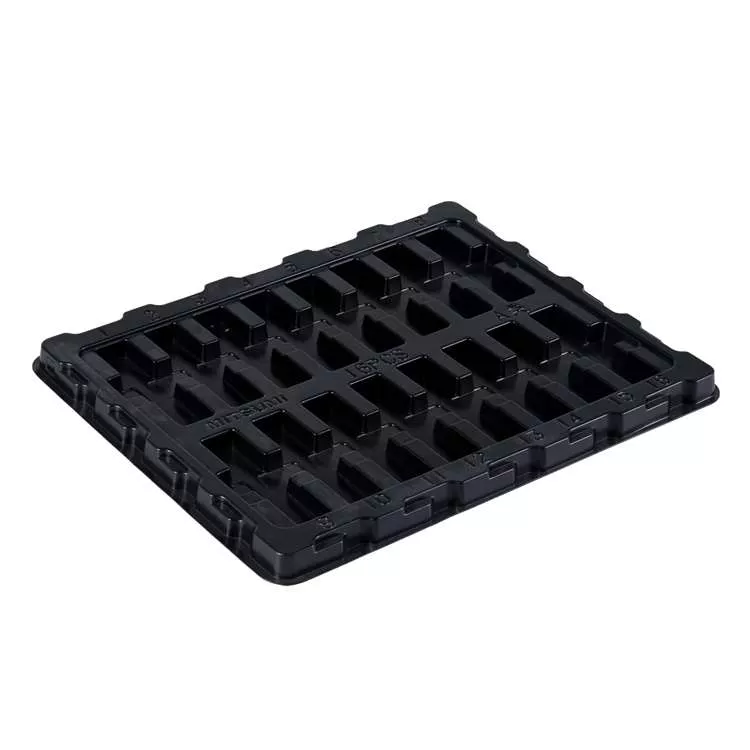  Plaque de plastique HIPS noir mat pour rouleau conducteur électronique-0