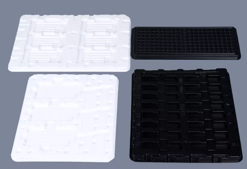  Impression plastique noire Rouleau de feuille PP polyéthylène pour emballage électronique tray-2