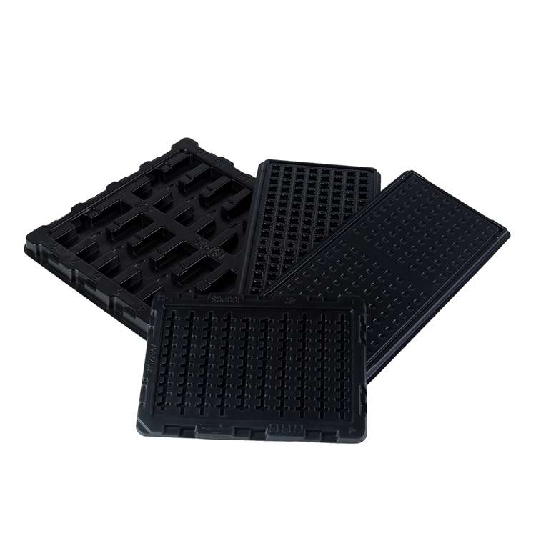  Black Volume Conductive HIPS Plastic Sheet Roll For Thermoforming Electronic Tray-1