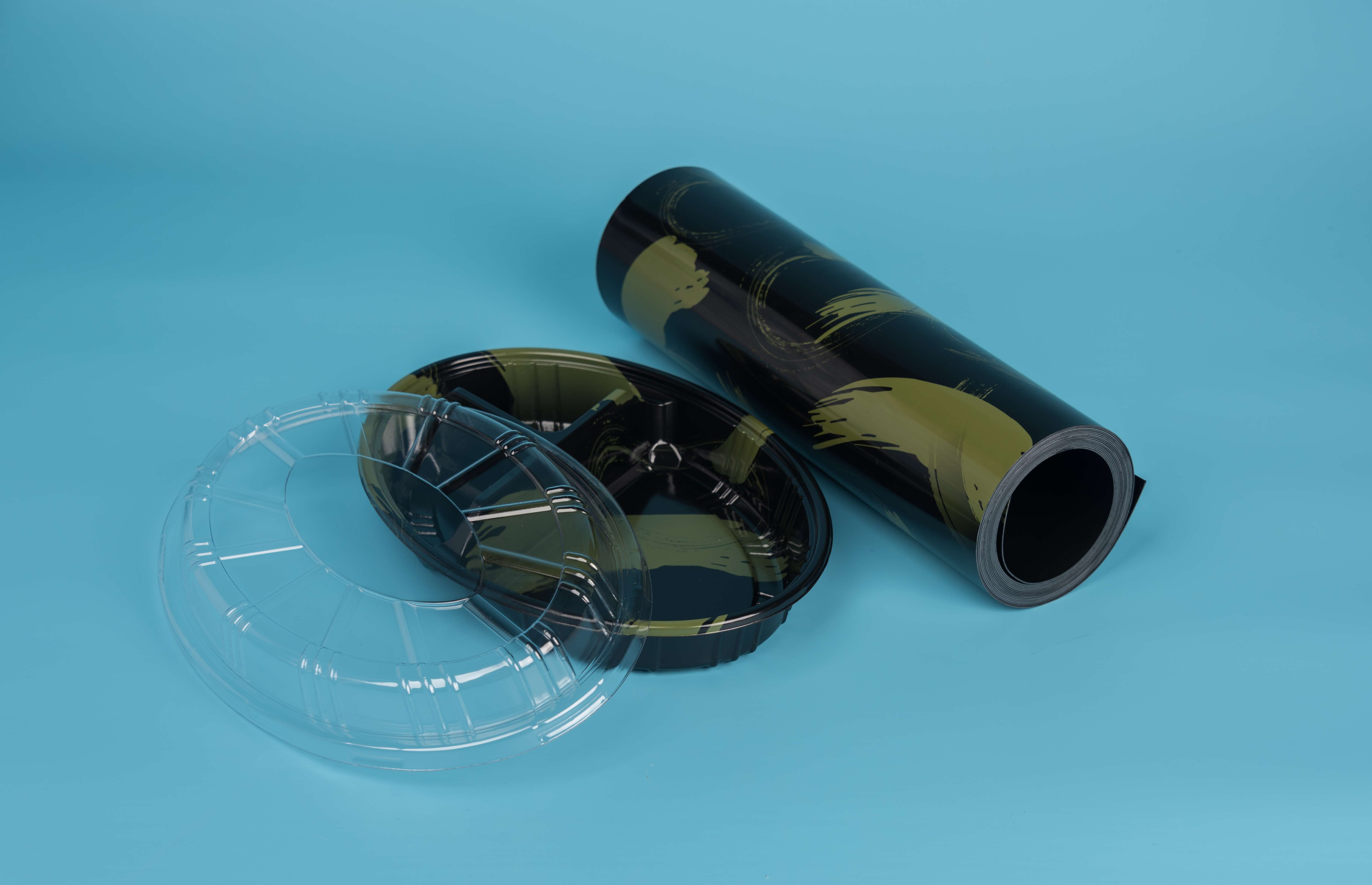  Plaque plastique noire semi-conductrice en polystyrène HIPS en rouleaux-1