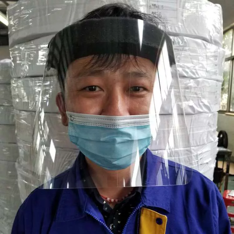  Anti splash isolation  clear protective face mask shield supplier-3