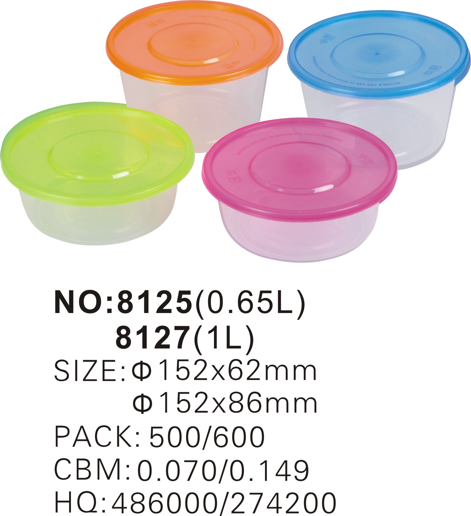 Disposable Plastic Fast Food Packaging Container