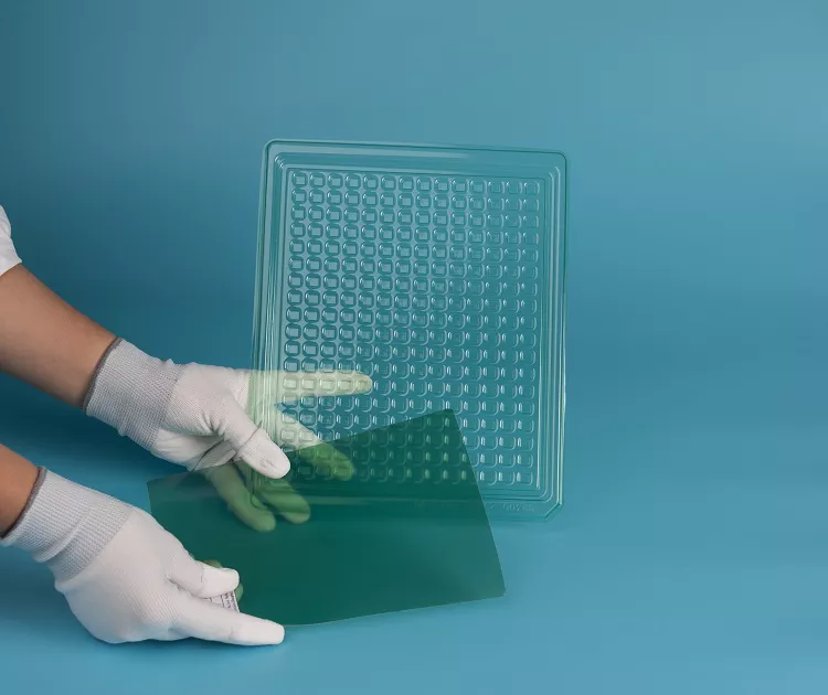  Venta al por mayor rollo de plástico PET transparente para envases de alimentos-3