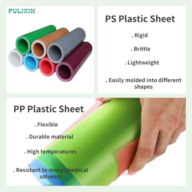 Différence entre la feuille plastique PS et la feuille plastique PP