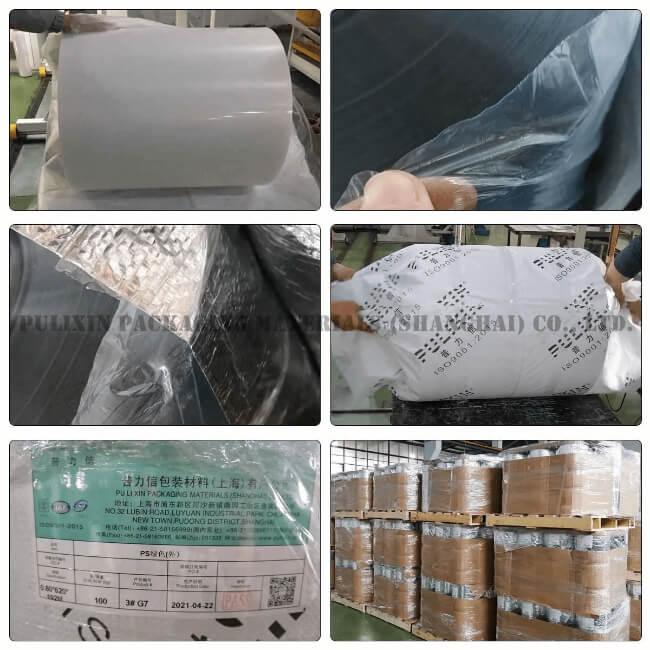 PP plastic sheet rolls packing