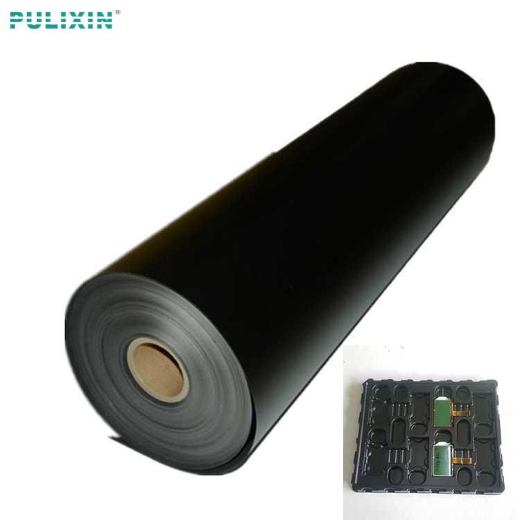 Antistatic HIPS plastic sheet for packaging electronic products