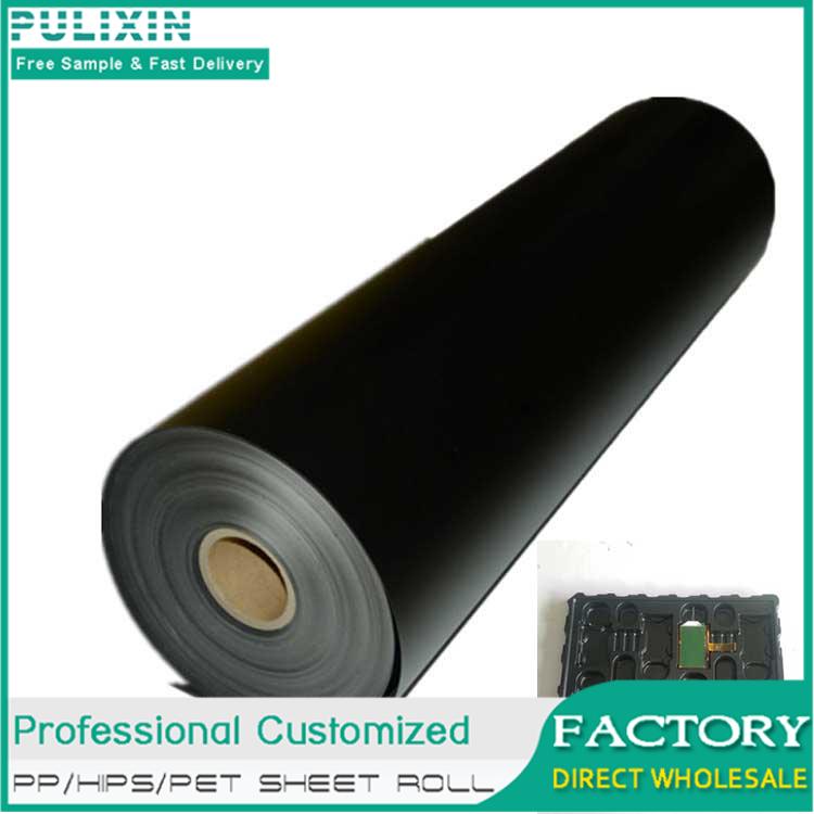 Antistatic HIPS plastic sheet for packaging electronic products