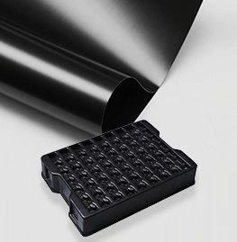 PS black touch printing plastic sheet roll