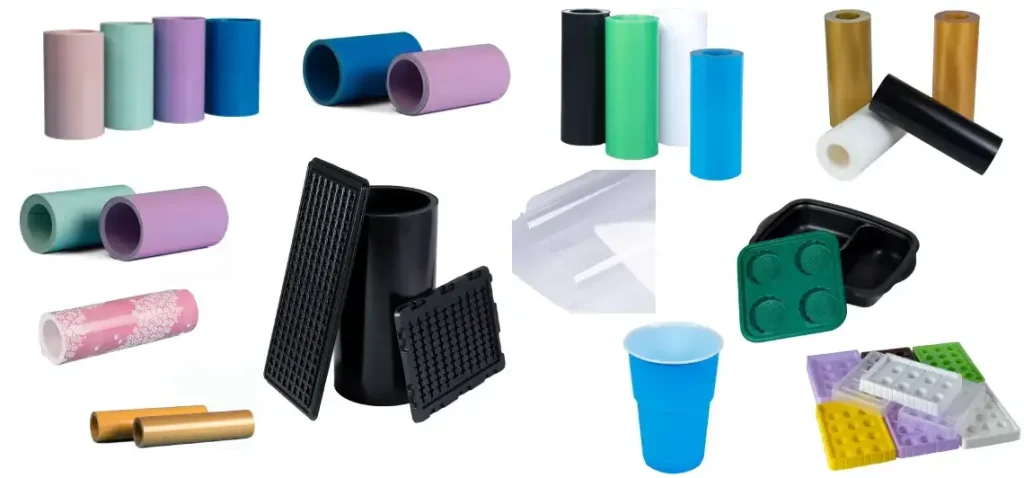 Rolos de plástico HIPS para embalagem em blister