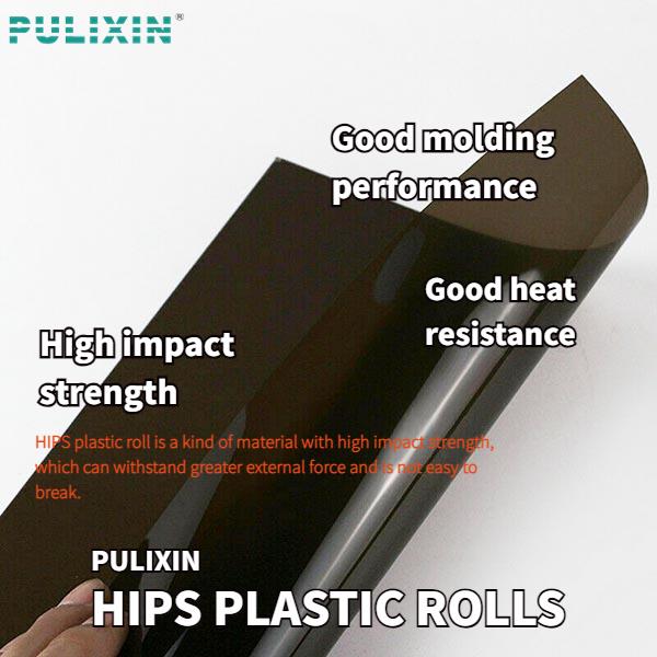 Rouleaux de feuilles de plastique HIPS noir