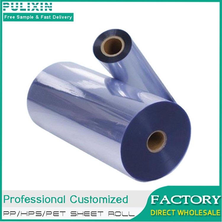 Clear PET plastic roll