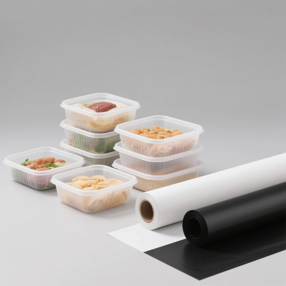 HIPS plastic sheet for thermoformed packaging of food-67424