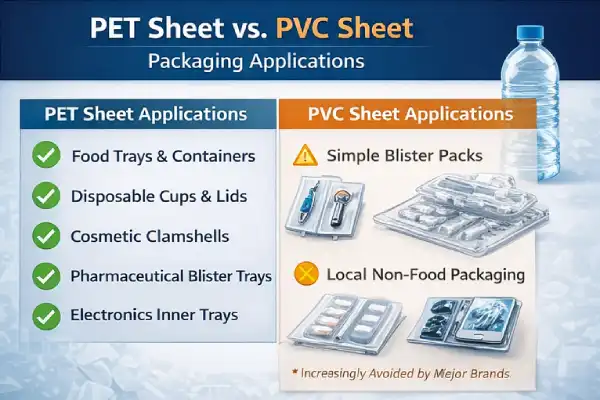 PET vs PVC application comparison